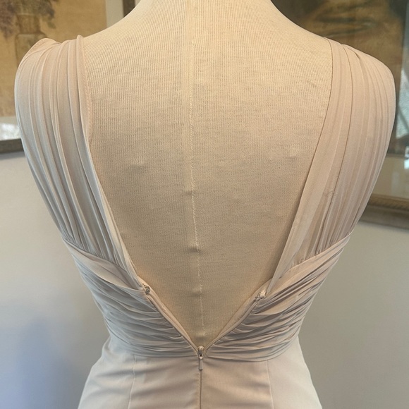 Bill Levkoff Elegant Cream Evening Gown Size 2 - Picture 8 of 14